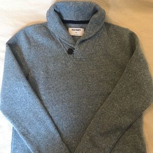 Boys fleece lined cowl neck sweater Sz 8